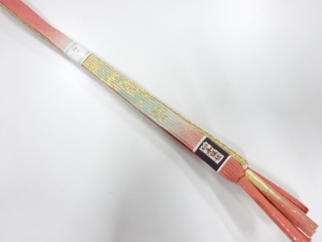 JAPANESE KIMONO / UNUSED KOREI HAND-TIED OBIJIME